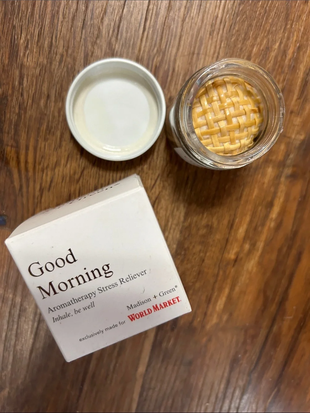 Good Morning Aromatherapy Stress Reliever Inhaler — White (World Market)